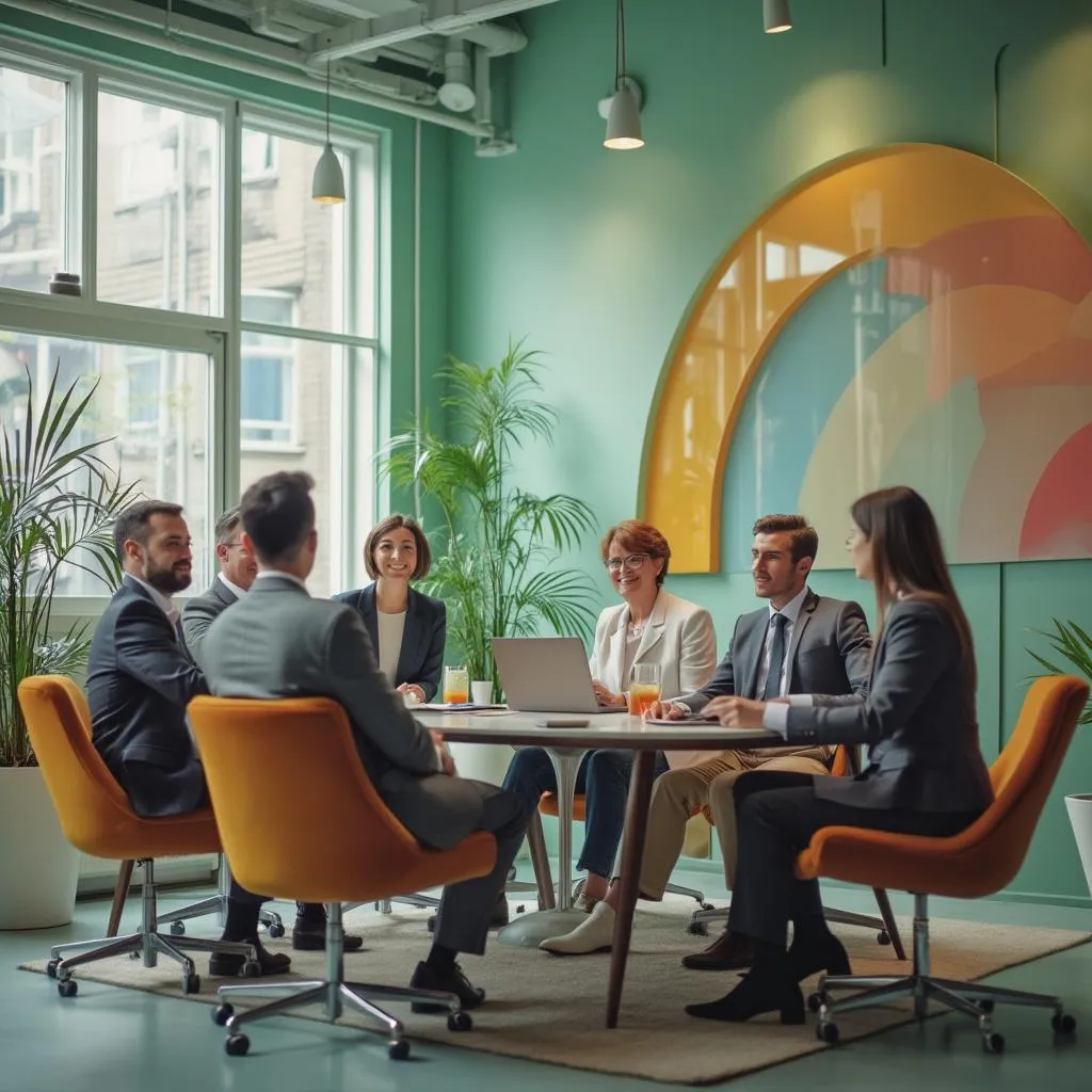 Equipe da Finanças Brasil reunida no escritório